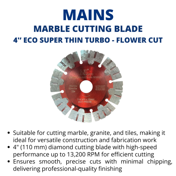 mains marble cutting blade