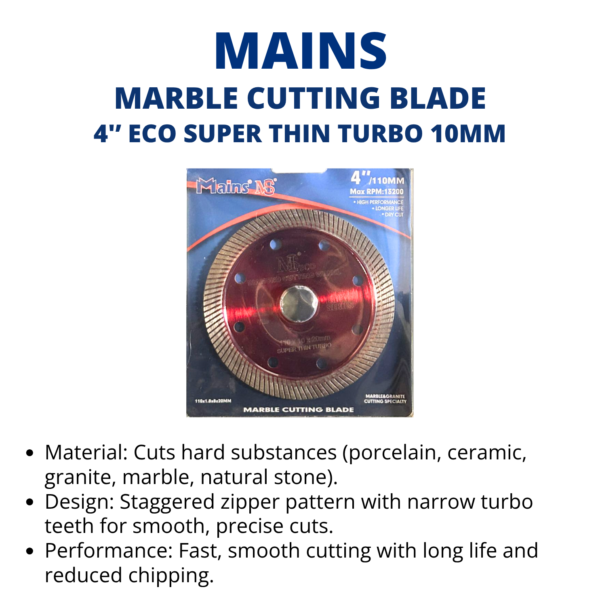 mains marble cutting blade