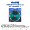 mains marble cutting blade