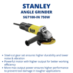 stanley angle grinder