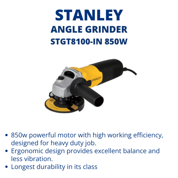 stanley angle grinder
